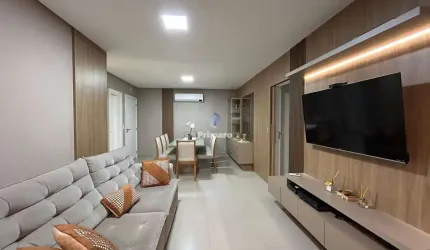 Apartamento de 3 quartos, sendo 1 suíte, sacada com churrasqueira