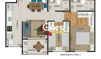 Residencial Mont Blanc - 2 dorms na Vila Bocaina em Mauá