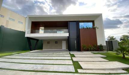 AZUR CONDOMÍNIO LAGO - CASA DE ALTO PADRÃO Estilo Moderno, 400m², 4 suítes, Centro, Eusébio/CE
