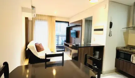 Apartamento Mobiliado na Beira Mar