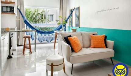 Studio Mobiliado no Ribeirão da Ilha