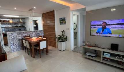 PITUAÇU | PATAMARES - 3/4 - 1 suíte - 90 m2 - Armários Planejados - Nascente - Todo no Porcelanato