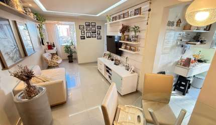 Brotas | 2/4 - 1 suíte - Varanda integrada - 57 m² - Armários - Andar alto - Vista livre - 1 vaga