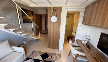 UNIQUE LIVE ( PORTEIRA FECHADA ) - Studio à venda - 32 m² - Aconchegante -  Mezanino - 1 vaga