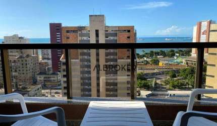 No Meireles Flat com 1 dormitório à venda, 43 m² por R$ 320.000 - Meireles - Fortaleza/CE