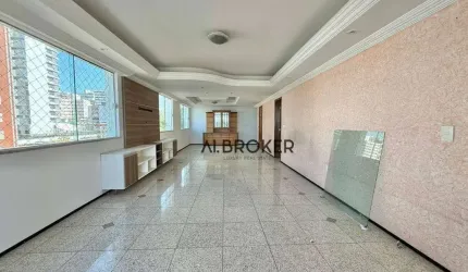 Na Beira Mar Apartamento com 3 dormitórios à venda, 182 m² por R$ 2.350.000 - Meireles - Fortaleza/CE