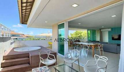 No Porto das Dunas Apartamento com 4 dormitórios à venda, 176 m² por R$ 2.550.000 - Porto das Dunas - Aquiraz/CE
