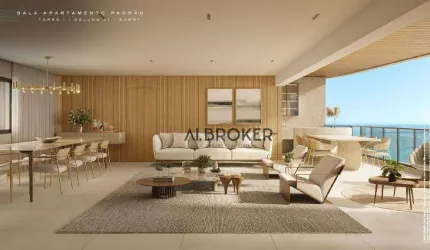 No Meireles Apartamento com 4 dormitórios à venda, 208 m² por R$ 3.300.000 - Meireles - Fortaleza/CE