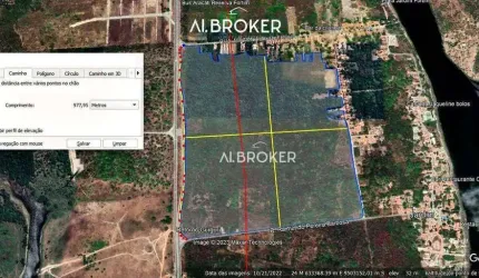 Terreno à venda, 652943 m² por R$ 7.800.000,00 - Fortim - Fortim/CE