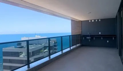 4 suítes com varanda gourmet e vista encantadora no Morro Ipiranga - Barra