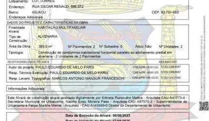 LANÇAMENTO - SOBRADOS DE 3 QUARTOS COM SUÍTE  EM  AMPLO TERRENO   - ÓTIMA LOCALIZAÇÃO - IGUAÇU