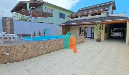 Casa com 4 dormitórios à venda, 246 m² por R$ 1.000.000 - Indaiá - Caraguatatuba/SP