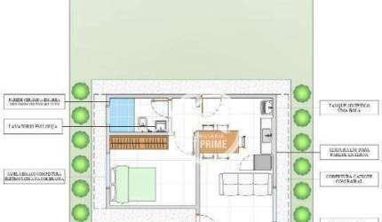 Casa com 1 dormitório à venda, 37 m² por R$ 139.900 - Jardim do Bosque - Potirendaba/São Paulo