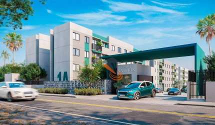 Apartamento com 2 dormitórios à venda, 58 m² por R$ 319.000,00 - Sertão do Maruim - São José/SC