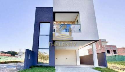 Casa em condomínio fechado com 3 quartos à venda na Rua Irma Schreiner Maran, 503, Santa Cândida, Curitiba, 136 m2 por R$ 899.000