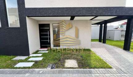 Casa em condomínio fechado com 3 quartos à venda na Rua Joel Pedrini, Uberaba, Curitiba, 138 m2 por R$ 597.000