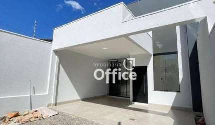 Casa com 3 Quartos à venda, 105 m² por R$ 450.000 - Setor Lago dos Buritis - Anápolis/GO