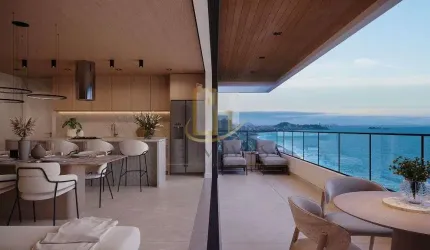 Apartamento de 4 suites, sendo 1 suite master a 160 metros do mar no Centro de Balneario Picarras.