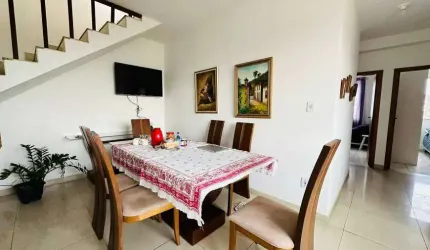 Cobertura para venda tem 140 metros quadrados com 3 quartos