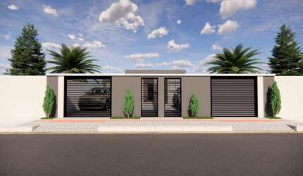 2 CASAS GEMINADAS ENTRADA INDIVIDUAL MEIO LOTE