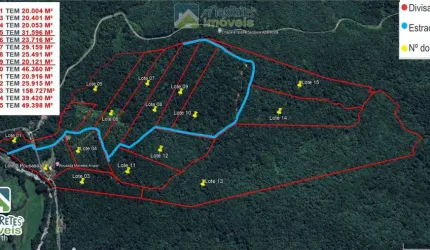 Terrenos para  Chácaras  Lotes acima de 20.000 metros documentados em Morretes PR