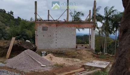 Chácara com chalé em alvenaria em fase de acabamento em Morretes, 924 metros de terreno