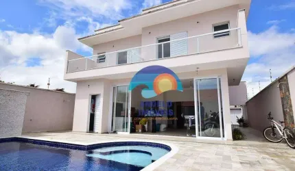 Sobrado lado praia com 4 dormitórios à venda, 250 m² por R$ 1.500.000 - Cidade Nova Peruibe - Peruíbe/SP