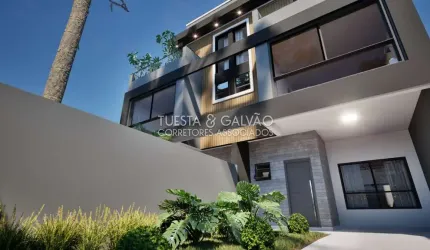 Casa em condomínio fechado com 3 quartos à venda na Rua Amazonas, 247, Água Verde, Curitiba por R$ 1.070.000