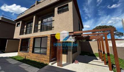 Sobrado triplex em condominio 4 dorm, 4 vagas