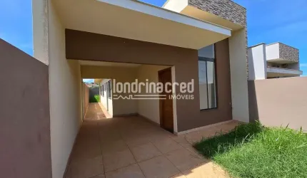 Linda Casa no Jardim Delta Ville em Ibiporã: 02 Dormitórios (1 Suíte), 01 Banheiro, Sala, Cozinha e