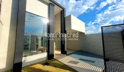 Casa moderna no Santo Amaro em Cambé Terreno com 155,62m² contendo 03 dormitórios sendo 01 suite!