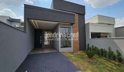 Casa terrea com 03 dormitorios sendo 01 suite, conceito aberto e area gourmet no Condominio Morada