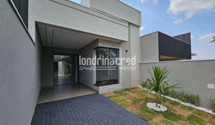Casa terrea com 03 dormitorios sendo 01 suite, conceito aberto e area gourmet no Condominio Morada