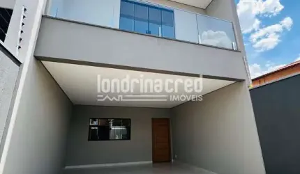 Sobrado moderno com 160m², 3 quartos (1 suíte), área gourmet, fino acabamento e 2 vagas. Conforto,