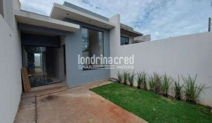 Casa na Zona Leste – 2 Quartos, 2 Vagas | Jardim Pequena Londres, Londrina | Aceita Financiamento –
