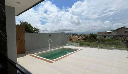 Linda Casa linear c/ Piscina no Blue Garden - São Pedro da Aldeia