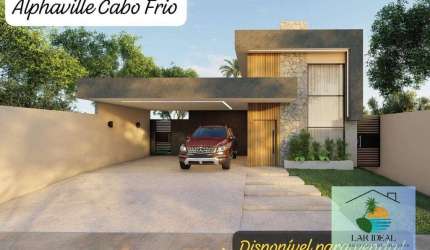 Casa na planta alto padrão em Terras Alphaville -Cabo Frio-RJ