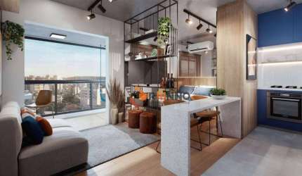 Studio com 32 m² no bairro Mercês.