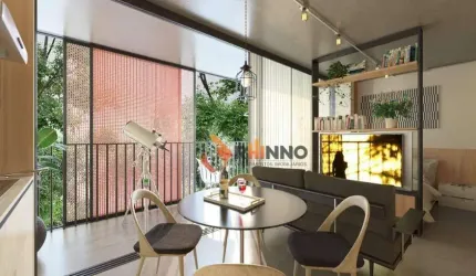 Stúdio de 32,38m² no bairro Cabral