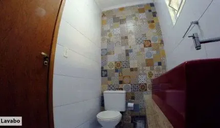Sobrado com 3 dormitórios à venda, 85 m² por R$ 350.000 - Parque Bitaru - São Vicente/SP