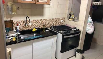Apartamento à venda, 104 m² por R$ 402.000,00 - Encruzilhada - Santos/SP