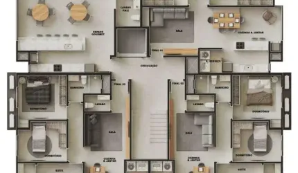 Apartamento  duplex com 3 suítes à venda, 181 m² por R$ 1.766.473 - Itajubá II -