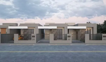 Casa com 3 dormitórios, em construção, Bairro Vila Nova em Barra Velha-SC. À ven