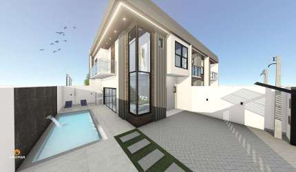 Sobrado 125m² com 2 suítes a apenas 400m do mar em Balneário Piçarras SC R$760.0