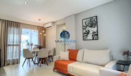 Apartamento com 2 dormitórios com suíte no Bairro do Boqueirão em Santos-SP