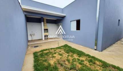Casa para Venda em Boituva, Residencial Água Branca, 2 dormitórios, 1 banheiro, 2 vagas