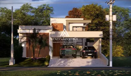 Casa em Condomínio para Venda em Boituva, Tropicália Garden, 3 dormitórios, 2 suítes, 4 banheiros, 4 vagas