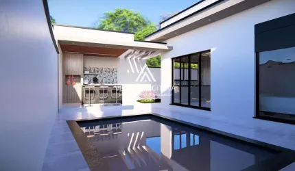Casa em Condomínio para Venda em Boituva, Tropicália Garden, 3 dormitórios, 2 suítes, 4 banheiros, 4 vagas