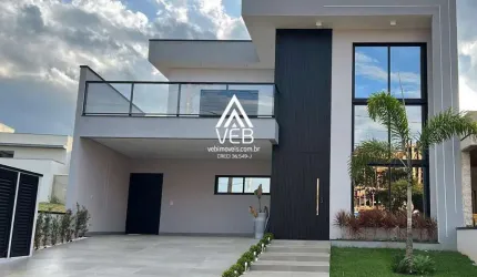 Casa em Condomínio para Venda em Boituva, Portal Ville Jardins, 3 dormitórios, 3 suítes, 5 banheiros, 4 vagas