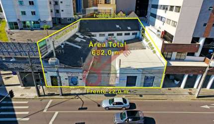 Terreno à venda na Avenida Presidente Affonso Camargo, 605, Cristo Rei, Curitiba, 681 m2 por R$ 1.950.000